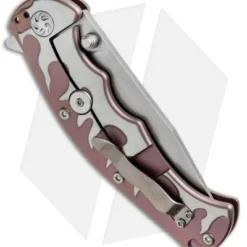 Kizer Luminare Frame Lock Knife Purple Titanium (3.625" Stonewash) Ki4447 -Blade HQ Store Kizer Luminare Ti SW Ki4447 BHQ 34596 jr side 2