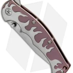 Kizer Luminare Frame Lock Knife Purple Titanium (3.625" Stonewash) Ki4447 -Blade HQ Store Kizer Luminare Ti SW Ki4447 BHQ 34596 jr spine 2