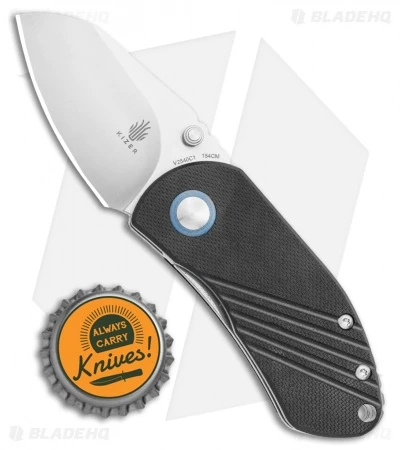 Kizer Lundquist Contrail Liner Lock Knife Black G-10 (2" Satin) V2540C1 Kizer Lundquist Contrail Liner Lock Knife Black G-10 (2" Satin) V2540C1 -Blade HQ Store Kizer Lundquist Contrail Liner Lock Knife Black G 10 2.125in Satin V2540C1 BHQ 111265 LS Bottlecap