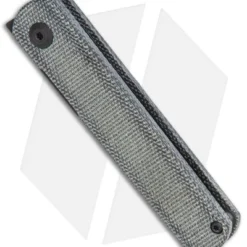 Kizer Lundquist Feist Front Flipper Knife Black Micarta (2.8" Black) -Blade HQ Store Kizer Lundquist FF Black G 10 Black BHQ 117015 jr spine