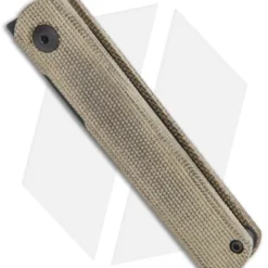 Kizer Lundquist Feist Front Flipper Knife Green Micarta (2.8" Black) -Blade HQ Store Kizer Lundquist FF Green G 10 Black BHQ 117013 jr spine