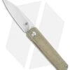 Kizer Lundquist Feist Front Flipper Knife Green Micarta (2.8" Stonewash) -Blade HQ Store Kizer Lundquist Feist Front Flipper Knife Green Micarta 2.8 Stonewash Ki3499E5 BHQ 117012 LS