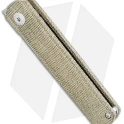 Kizer Lundquist Feist Front Flipper Knife Green Micarta (2.8" Stonewash) -Blade HQ Store Kizer Lundquist Feist Front Flipper Knife Green Micarta 2.8 Stonewash Ki3499E5 BHQ 117012 LS Spine