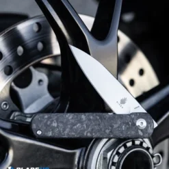 Kizer Lundquist Feist Front Flipper Knife Shred CF (2.8" Stonewash) Ki3499E4 -Blade HQ Store Kizer Lundquist Feist Front Flipper Knife Shred CF Stonewash Ki3499E4 BHQ 101711 kp ducati web