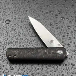 Kizer Lundquist Feist Front Flipper Knife Shred CF (2.8" Stonewash) Ki3499E4 -Blade HQ Store Kizer Lundquist Feist Liner Lock Front Flipper Knife Marble CF Stonewash BHQ 101711 kp water web