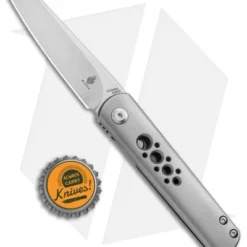 Kizer Lundquist Feist Reverse Tanto Front Flipper Knife Ti (2.8" Satin) Ki3499S 5 Kizer Lundquist Feist Reverse Tanto Front Flipper Knife Ti (2.8" Satin) Ki3499S -Blade HQ Store Kizer Lundquist Feist Reverse Tanto Front Flipper Ti Satin Ki3499S BHQ 85288 jr bottlecap