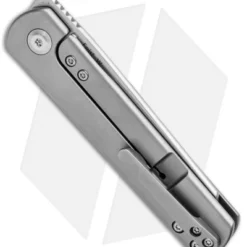 Kizer Lundquist Feist Reverse Tanto Front Flipper Knife Ti (2.8" Satin) Ki3499S 4 Kizer Lundquist Feist Reverse Tanto Front Flipper Knife Ti (2.8" Satin) Ki3499S -Blade HQ Store Kizer Lundquist Feist Reverse Tanto Front Flipper Ti Satin Ki3499S BHQ 85288 jr side