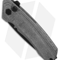 Kizer Mad Tanto Plunge Lock Knife Black Micarta (3.25" Black) V4602C1 -Blade HQ Store Kizer Mad Tanto Plunge Lock Knife Black Micarta 3in Black BHQ 180090 td spine