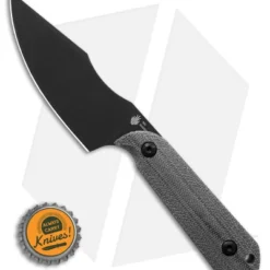 Kizer Maverick Customs Harpoon Fixed Blade Knife Black Micarta (3.75" Black) 10V -Blade HQ Store Kizer Maverick Customs Harpoon FBK Black Micarta 3in Black BHQ 180908 td size