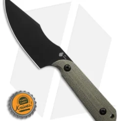 Kizer Maverick Customs Harpoon Fixed Blade Knife Green Micarta (3.75" Black) 10V 5 Kizer Maverick Customs Harpoon Fixed Blade Knife Green Micarta (3.75" Black) 10V -Blade HQ Store Kizer Maverick Customs Harpoon FBK Green Micarta 3in Black BHQ 180913 td size