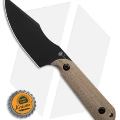 Kizer Maverick Customs Harpoon Fixed Blade Knife Natural Micarta (3.94" Black) 5 Kizer Maverick Customs Harpoon Fixed Blade Knife Natural Micarta (3.94" Black) -Blade HQ Store Kizer Maverick Customs Harpoon FBK Natural Micarta 3in Black BHQ 180914 td size