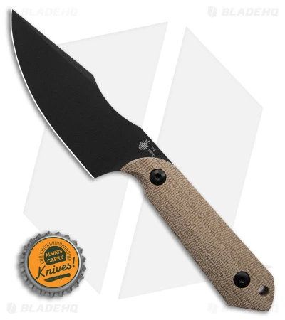 Kizer Maverick Customs Harpoon Fixed Blade Knife Natural Micarta (3.94" Black) Kizer Maverick Customs Harpoon Fixed Blade Knife Natural Micarta (3.94" Black) -Blade HQ Store Kizer Maverick Customs Harpoon FBK Natural Micarta 3in Black BHQ 180914 td size