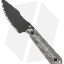 Kizer Maverick Customs Harpoon Mini 10V Fixed Blade Black Micarta (3" Black)