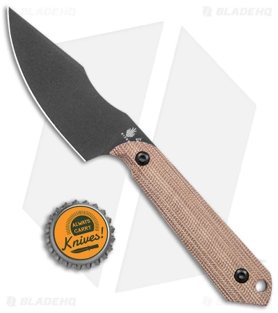 Kizer Maverick Customs Harpoon Mini 10V Fixed Blade Knife Micarta (3" Black) Kizer Maverick Customs Harpoon Mini 10V Fixed Blade Knife Micarta (3" Black) -Blade HQ Store Kizer Maverick Customs Harpoon Mini Fixed Blade Natural Micarta Black BHQ 117261 jr bottlecap