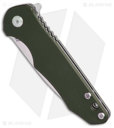 Kizer Mikkel Willumsen Barbosa Liner Lock Knife OD Green G10 (3" Satin) V3487N2 Kizer Mikkel Willumsen Barbosa Liner Lock Knife OD Green G10 (3" Satin) V3487N2 -Blade HQ Store Kizer Mikkel Willumsen Barbosa OD Green G 10 BHQ 52449 er spine