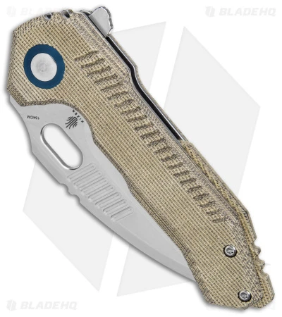 Kizer Mini Paragon Liner Lock Knife Green Micarta (3" Stonewash) V4600C1 Kizer Mini Paragon Liner Lock Knife Green Micarta (3" Stonewash) V4600C1 -Blade HQ Store Kizer Mini Paragon LL Green Micarta Satin BHQ 169683 jr spine