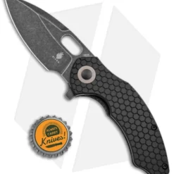 Kizer Degnan Mini Roach Liner Lock Knife Black G-10 (3" Black SW) V3477C2 -Blade HQ Store Kizer Mini Roach Degnan Black G 10 Black SW BHQ 144093 jr bottlecap