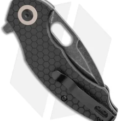 Kizer Degnan Mini Roach Liner Lock Knife Black G-10 (3" Black SW) V3477C2 -Blade HQ Store Kizer Mini Roach Degnan Black G 10 Black SW BHQ 144093 jr side