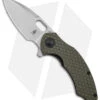 Kizer Mini Roach Liner Lock Olive Green G-10 (3" SW) V3477C1 -Blade HQ Store Kizer Mini Roach Degnan Olive Green G 10 SW BHQ 144095 jr