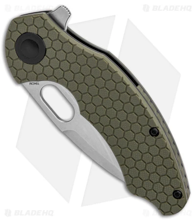 Kizer Mini Roach Liner Lock Olive Green G-10 (3" SW) V3477C1 Kizer Mini Roach Liner Lock Olive Green G-10 (3" SW) V3477C1 -Blade HQ Store Kizer Mini Roach Degnan Olive Green G 10 SW BHQ 144095 jr spine