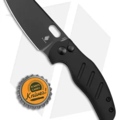 Kizer Vanguard Mini Sheepdog C01C Button Lock Knife Black Aluminum (2.6" Black) -Blade HQ Store Kizer Mini Sheepdog C01C Button Lock Black Aluminum Black BHQ 179151 jr bottlecap