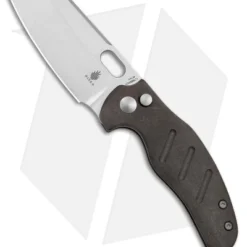 Kizer Mini Sheepdog C01C Button Lock Knife Black Richlite (2.6" Stonewash)
