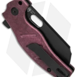 Kizer Mini Sheepdog C01C Flipper Knife Red Richlite (2.6" Black 4V) V3488A5 4 Kizer Mini Sheepdog C01C Flipper Knife Red Richlite (2.6" Black 4V) V3488A5 -Blade HQ Store Kizer Mini Sheepdog C01C Flipper Knife Red Richlite 2in Black 4V BHQ 169621 td side