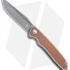 Kizer Nick Swan Matanzas Frame Lock Knife Ti/Micarta Drop Point (3.5" Gray) -Blade HQ Store Kizer Nick Swan Matanzas Frame Lock Knife Ti Micarta Ki4510A3 BHQ 114295 LS 2