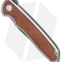 Kizer Nick Swan Matanzas Frame Lock Knife Ti/Micarta Drop Point (3.5" Gray) 3 Kizer Nick Swan Matanzas Frame Lock Knife Ti/Micarta Drop Point (3.5" Gray) -Blade HQ Store Kizer Nick Swan Matanzas Frame Lock Knife Ti Micarta Ki4510A3 BHQ 114295 LS Spine 2