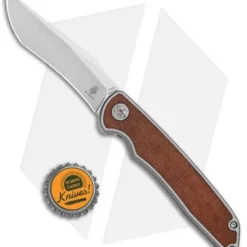 Kizer Nick Swan Matanzas Frame Lock Knife Ti/Micarta Tanto (3.5" Stonewash) 5 Kizer Nick Swan Matanzas Frame Lock Knife Ti/Micarta Tanto (3.5" Stonewash) -Blade HQ Store Kizer Nick Swan Matanzas Recurve FL Ti Micarta Ki4510A4 BHQ 114294 jr bottlecap