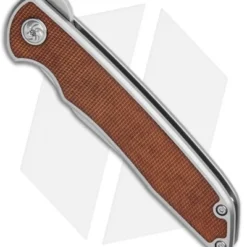 Kizer Nick Swan Matanzas Frame Lock Knife Ti/Micarta Tanto (3.5" Stonewash) 3 Kizer Nick Swan Matanzas Frame Lock Knife Ti/Micarta Tanto (3.5" Stonewash) -Blade HQ Store Kizer Nick Swan Matanzas Recurve FL Ti Micarta Ki4510A4 BHQ 114294 jr spine