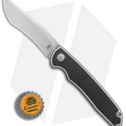 Kizer Nick Swan Matanzas Recurve Frame Lock Knife Ti/CF (3.4" BB) Ki4510A2 5 Kizer Nick Swan Matanzas Recurve Frame Lock Knife Ti/CF (3.4" BB) Ki4510A2 -Blade HQ Store Kizer Nick Swan Matanzas Recurve Ti CF SW BHQ 72109 er bottlecap