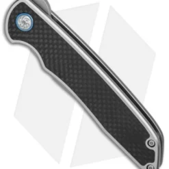 Kizer Nick Swan Matanzas Frame Lock Knife Ti/CF (3.4" Bead Blast) Ki4510A1 -Blade HQ Store Kizer Nick Swan Matanzas Ti Cf SW BHQ 72108 er spine