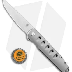 Kizer Noble Frame Lock Knife Titanium (3.50" Stonewash) Ki4550 5 Kizer Noble Frame Lock Knife Titanium (3.50" Stonewash) Ki4550 -Blade HQ Store Kizer Noble FL Ti SW Ki4550 BHQ 106912 jr bottlecap