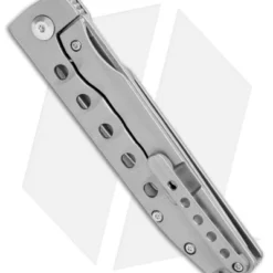 Kizer Noble Frame Lock Knife Titanium (3.50" Stonewash) Ki4550 4 Kizer Noble Frame Lock Knife Titanium (3.50" Stonewash) Ki4550 -Blade HQ Store Kizer Noble FL Ti SW Ki4550 BHQ 106912 jr side