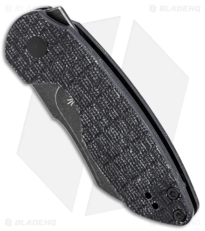 Kizer October Mini Liner Lock Knife Black Micarta (2.5" Black Stonewash) V2569C2 Kizer October Mini Liner Lock Knife Black Micarta (2.5" Black Stonewash) V2569C2 -Blade HQ Store Kizer October Mini D.O.C.K. Black Micarta Black SW BHQ 144091 jr spine