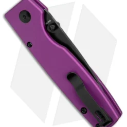 Kizer Vanguard Original Button Lock Knife Purple Aluminum (3" Black) 4 Kizer Vanguard Original Button Lock Knife Purple Aluminum (3" Black) -Blade HQ Store Kizer Original Button Lock Aluminum Purple Black BHQ 179149 jr side