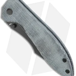 Kizer Pelican Mini Liner Lock Knife Micarta (3.3" Stonewash) V4548N1 -Blade HQ Store Kizer Pelican Mini LL Black Micarta Black SW V4548N1 BHQ 122835 jr spine