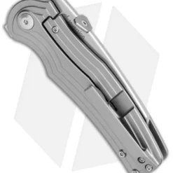 Kizer Pinkerton Inversion Frame Lock Knife Titanium (3.28" Stonewash) Ki4532 4 Kizer Pinkerton Inversion Frame Lock Knife Titanium (3.28" Stonewash) Ki4532 -Blade HQ Store Kizer Pinkerton Inversion FL Ti SW Ki4532 BHQ 106899 jr side 2