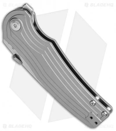 Kizer Pinkerton Inversion Frame Lock Knife Titanium (3.28" Stonewash) Ki4532 Kizer Pinkerton Inversion Frame Lock Knife Titanium (3.28" Stonewash) Ki4532 -Blade HQ Store Kizer Pinkerton Inversion FL Ti SW Ki4532 BHQ 106899 jr spine 2