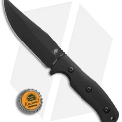 Kizer Pinkerton Littler River Bowie Fixed Blade Knife Black G-10 (4.3" Black) -Blade HQ Store Kizer Pinkerton Little River Bowie black G10 black BHQ 76869 er bottlecap