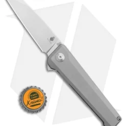 Kizer Quell Frame Lock Knife Titanium (3.125" Stonewash) Ki4530 -Blade HQ Store Kizer Quell FL Ti SW Ki4530 BHQ 102456 jr bottlecap