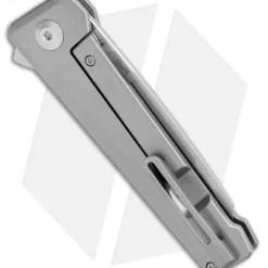 Kizer Quell Frame Lock Knife Titanium (3.125" Stonewash) Ki4530 -Blade HQ Store Kizer Quell FL Ti SW Ki4530 BHQ 102456 jr side