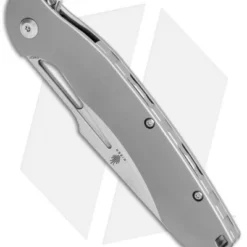 Kizer Raja Frame Lock Knife Titanium (3.74" Stonewash) Ki4537 -Blade HQ Store Kizer Raja FL Ti SW Ki4537 BHQ 106902 jr spine