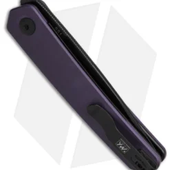Kizer SS1 Liner Lock Flipper Knife Tanto Purple G-10 (3.5" Black) V3603C1 4 Kizer SS1 Liner Lock Flipper Knife Tanto Purple G-10 (3.5" Black) V3603C1 -Blade HQ Store Kizer SS1 LL Knife Purple G10 3in Black BHQ 138730 td side