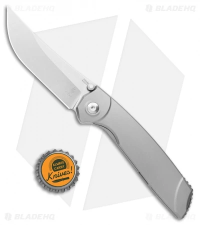 Kizer Shamshir Frame Lock Flipper Knife Contoured Titanium (3.24" Satin) Ki4517 Kizer Shamshir Frame Lock Flipper Knife Contoured Titanium (3.24" Satin) Ki4517 -Blade HQ Store Kizer Shamshir FL Contoured Ti Satin BHQ 106889 jr bottlecap