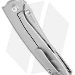 Kizer Shamshir Frame Lock Flipper Knife Contoured Titanium (3.24" Satin) Ki4517 4 Kizer Shamshir Frame Lock Flipper Knife Contoured Titanium (3.24" Satin) Ki4517 -Blade HQ Store Kizer Shamshir FL Contoured Ti Satin BHQ 106889 jr side
