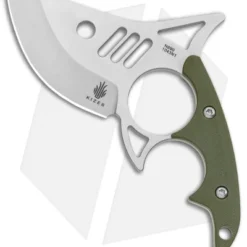 Kizer Shark Tooth Fixed Blade Knife Green G-10 (2.5" Satin) 1043N1