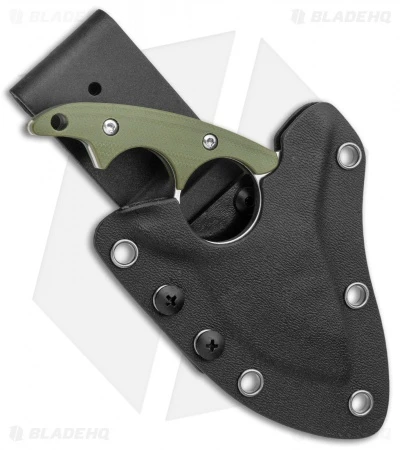 Kizer Shark Tooth Fixed Blade Knife Green G-10 (2.5" Satin) 1043N1 Kizer Shark Tooth Fixed Blade Knife Green G-10 (2.5" Satin) 1043N1 -Blade HQ Store Kizer Shark Tooth Fixed Blade OD Green Satin BHQ 135185 jr sheath