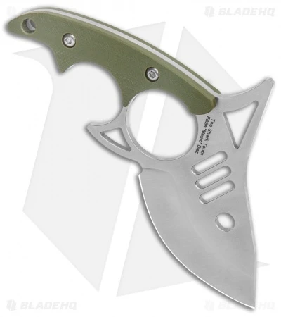 Kizer Shark Tooth Fixed Blade Knife Green G-10 (2.5" Satin) 1043N1 Kizer Shark Tooth Fixed Blade Knife Green G-10 (2.5" Satin) 1043N1 -Blade HQ Store Kizer Shark Tooth Fixed Blade OD Green Satin BHQ 135185 jr spine